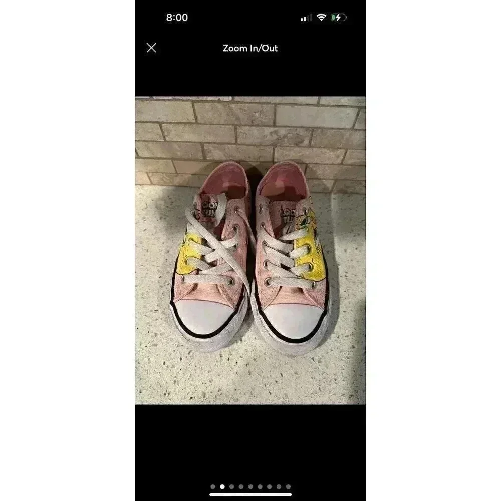 Converse All Star looney‎ tunes size 11 kids sneakers chucks SH1